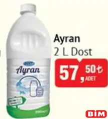 DOST AYRAN 2 L fiyat ve kampanya bilgisi